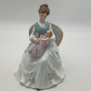 Vintage Enesco Mother and Child Musical Figurine